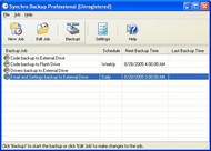 Synchro Backup Professional screenshot